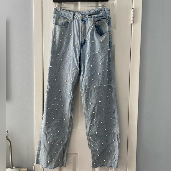 Beginning Boutique Denim - beginning boutique pearl crossover jeans